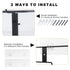 Black Medical Glove Holder with Mounting Accessories Included, 2 PACK Wall Mount Glove Box Holder for Laboratory