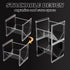 2Pcs Tea Bag Storage Organizer, Stackable Clear Plastic Tea Holder and Coffee Pod Containers, Sugar Creamer Box for Drawer Countertop Cabinet Coffee Station, 4.6 Lx4.0 Wx4.3 H