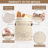 BATJA ZYQGH 2 Pack 100% 100% Reusable Bread Bag for Homemade Sourdough, XL Capacity, Keep Freshness, Portable sourdough