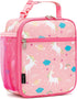 FlowFly Kids Lunch Box Insulated Soft Bag, Mini Cooler Thermal Meal Tote Kit for Girls, Boys, Unicorn