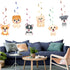 12 Pcs Dog Paw Prints Hanging Swirls Ceiling Streamers Decorations for Dog Paw Prints Birthday Party and Baby Shower