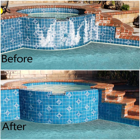 Pumice Stone for Pool and Stainless Steel Pool Brush Kit to Reomve Erase Rust Stain Spot in Concrete Plaster Pool Spa