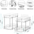 Delamu 2 Sets of 2-Tier Clear Under Sink Organizers, Multi-Purpose Stackable Bathroom Cabinet Storage