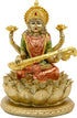 Hindu Goddess Saraswati Idol - 6.5" H Statue for Knowledge, Music, Arts, Indian Diwali Gifts for Home