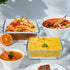 Small Casserole Dishes 2 Pack, 5 Inch Glass Square Baking Dish for Oven, Microwave, Air Fryer