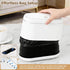 5 Countertop PAVSTINE Mini Trash Can for Desk with Rolls of Trash Bags, Small Press-Top Garbage Bin, Removable Waste