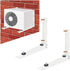 Qualward Mini Split Wall Mounting Bracket for Universal Ductless Air Conditioners, Heavy Duty Support Bracket