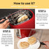TOASTER BUDDIES - 2-Piece Toaster Basket, Sandwich Racks, Compatible with Most Pop-Up Toasters, Black
