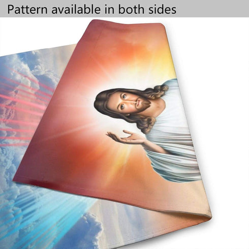 YISHOW Divine Mercy Jesus Garden Flag, Double Sided Vertical Christian Religious House Flag, 12.5"X18" Outdoor Decor