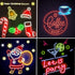 Ourbest EL Wire Lights - Battery Powered Wearable LED Neon String Light, 5in1 DIY Sign Kit, 1M Red
