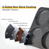 Hamburger Bun Pan, 5 Inch Non-Stick Carbon Steel Mold, 4 Cup Big Baking Pan for Homemade Buns