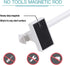 Adjustable Magnetic Curtain Rods for Metal Doors, Multi-Use, 1/2 Inch Diameter, Tool Free (2 Pack, Adjust from 9 to 16
