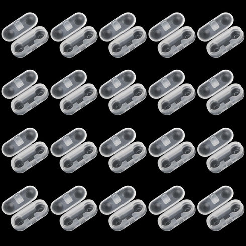 Chain Connectors, Clear Plastic Roller Shade Bead Chain Connector Replacement for Vertical Roman Blinds, Pack of 20