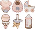 Baby Shower Cookie Cutter Set 6 Piece 3D Stampers Molds DIY Fondant