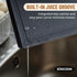 Plastic Cutting Boards for Kitchen, 3-Piece Large Set, Dishwasher Safe with Non-Slip Feet and Juice Grooves