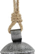 Deco 79 Rustic Metal Cowbell Decorative Bells, 5", 4", 3"H, Silver