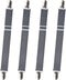 Sopito 4pcs Adjustable Elastic Sheet Fasteners to Keep Sheets in Place, Heavy Duty Non Slip Bed Cover Grippers Clips