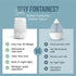 360 Fontaines Luxury Top-Fill Cool Mist Humidifier - Ultra-Fine Spray, Whisper-Quiet Operation, Dishwasher-Safe Tank