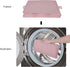 GRANNY SAYS 3-Shelf Hanging Closet Organizer, Collapsible Pink Nursery Shelves, 29 ½" H X 12" W X 12" D, 1-Pack
