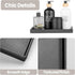 Bathroom Vanity Tray, Black Ceramic Organizer Tray for Counter, Rectangle Soap Dispenser Tray for Bathroom and Kitchen