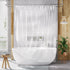 AmazerBath Shower Curtain Liner, 72x72 Clear Waterproof Plastic Shower Liner, Lightweight PEVA for Bathroom with 3
