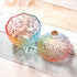 Danmu Colorful Glass Storage Jar with Lid, Candy & Cookie Jar, Jewelry Box, Buffet & Biscuit Containers (260ml)