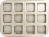 Beasea Brownie Pan with Dividers, 1 Set Gold All Edges Square Cupcake Brownie Pans 12 Cavity Non Stick Baking Mold