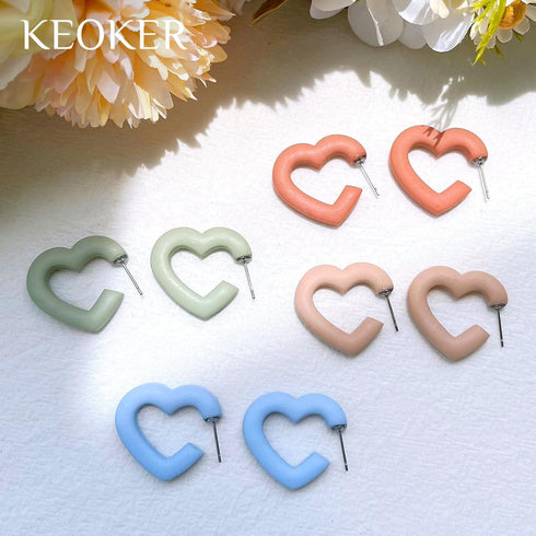 Keoker Clay Cutters for Polymer Clay Jewelry, 5 Shapes Potted Plant Cutters for Earrings Making