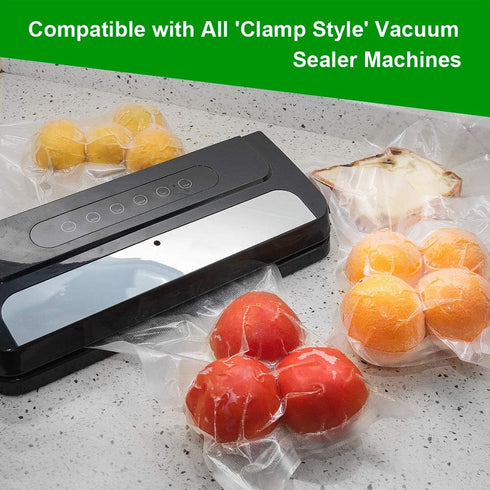 SurpOxyLoc 200 Quart Size Vacuum Freezer Sealer Bags, 8"x12", BPA Free, Heavy Duty, Sous Vide Safe, Pre-Cut for Any