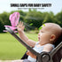 Portable Clip Fan, Battery Operated Mini Table Fan with 3 Speeds, 360° Rotation, Ultra Quiet (Pink)