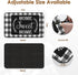 Coffee Mat for Countertops, 2 Pcs Black White Grey Buffalo Grid Dish Drying Mat for Kitchen Coffee Bar Accessories