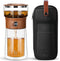 ZENS Modern Glass Infuser Teapot, One Touch Tea Maker for Loose Leaf