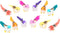 Warmtree 48 Pcs Artificial Simulation Feather Mini Decorative Fake Birds for Craft Home Ornaments & Wedding Decoration