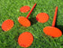 NSY 6 Pack Permanent Orange Survey Markers for Property
