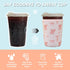 Xumbtvs 3 Pack Reusable Iced Coffee Sleeves - Insulator Neoprene Sleeve for Cold Beverages, Fashion Patterned Iced