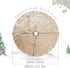 B-COOL Christmas Tree Skirt, 48 Inch Round Champagne Gold Sequence Xmas Tree Skirt, Personalized Home Decor