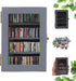 CLVTREBETO Anxiety Mini Bookshelf Ornament | Shake Away Your Anxiety Rustic Book Library