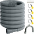 Universal Dishwasher Hose Extension Kit with 1 U-Bend Holder, 1 Extension Adapter, 4 Hose Clamps, Gray, 10Ft