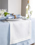 60 Inches 100% 14 60 Inch Summer, Solino Home Linen White Table Runner - Classic Hemstitch, Pure Linen Coffee Table