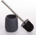 BINO Silicone Coated Toilet Brush with Holder | Stylish Bathroom Cleaner