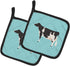 Caroline's Treasures BB7996PTHD Pot Holders - Holstein Cow Blue Check, Heat Resistant Kitchen Hot Pads, 7 1/2 x 7 1/2