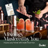 Barillio Rose Gold Bartender Kit, Stainless-Steel Cocktail Shaker Set with Bamboo Stand, 23-Pc Bar Tools