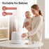 2L 360 Nozzle 7-Color 24dB Clarston Humidifiers for Bedroom, Top Fill with for Large Room, Night Light, Quiet Cool Mist