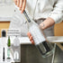 ALINK 8 Pack Black Bottle Brush Cleaning Set - Long Handle Bottle Cleaner with Holder for Narrow Neck Bottles