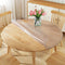 WanDeela 30 Inch Dia Round Clear Table Protector Tablelcloth Cover Vinyl Desk Pad