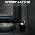 MUOUAKATE 3 Gothic Decor Coffin Toothbrush Holders for Bathrooms - Black Acrylic Halloween Goth Bathroom Decor, Spooky