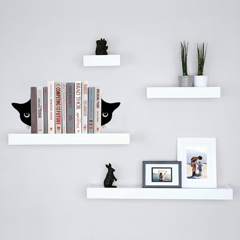 TYLCC 1 Bookends Metal Cat Book Ends, Pairs Cute Bookends for Shelves Decorative for Home Office Desk Bookshelf Decor