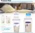 Ugotfeels Space(2 Pack) Breastmilk Storage Container with Freezer Flattener Kit to Flatten Standing Breast Milk Bags