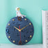 12 Inch Space Theme Wall Clock, Astronaut Moon Wall Clock, Grey Modern Silent Clock for Kids Room Nursery Living Room