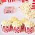 Popcorn Cupcake Wrappers, Red and White Striped, Set of 48 for Circus Party Supplies and Celebrations